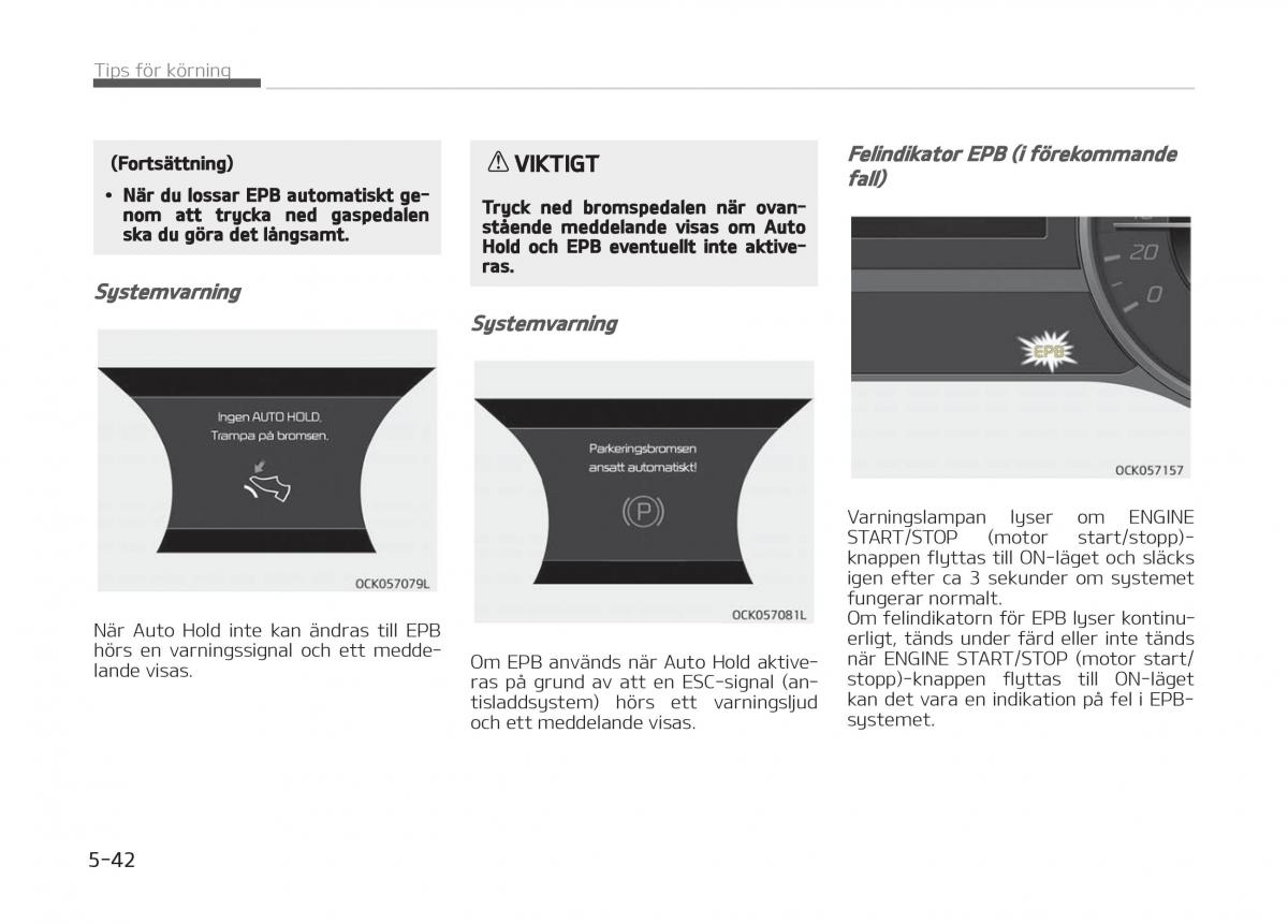 KIA Stinger instruktionsbok / page 274