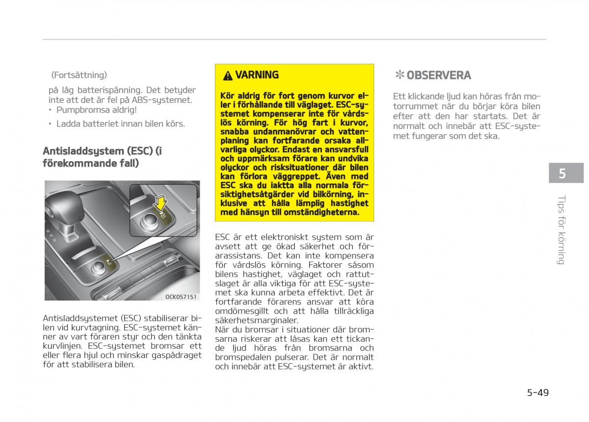 KIA Stinger instruktionsbok / page 281