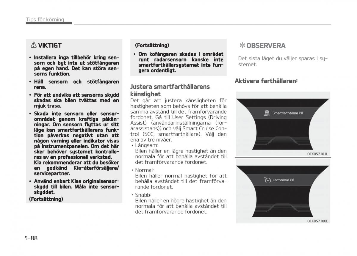 KIA Stinger instruktionsbok / page 320