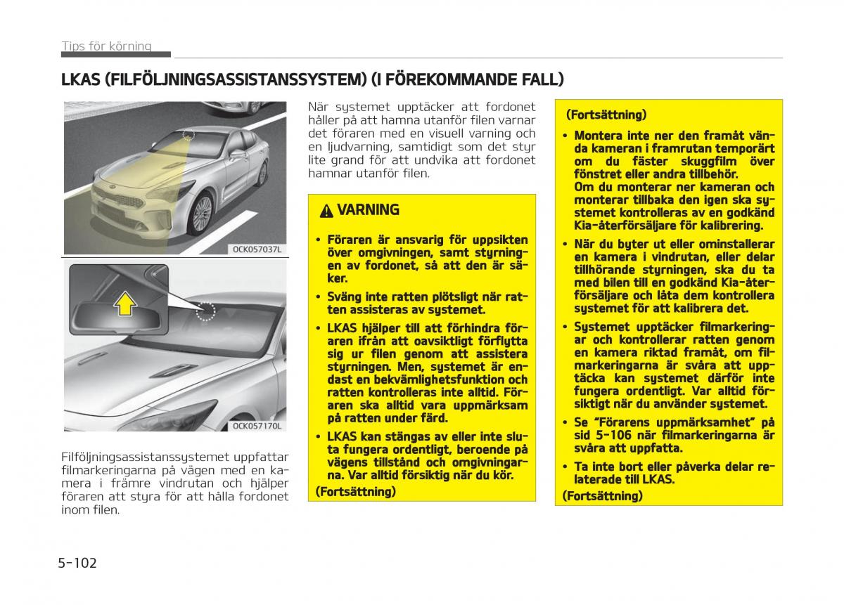 KIA Stinger instruktionsbok / page 334