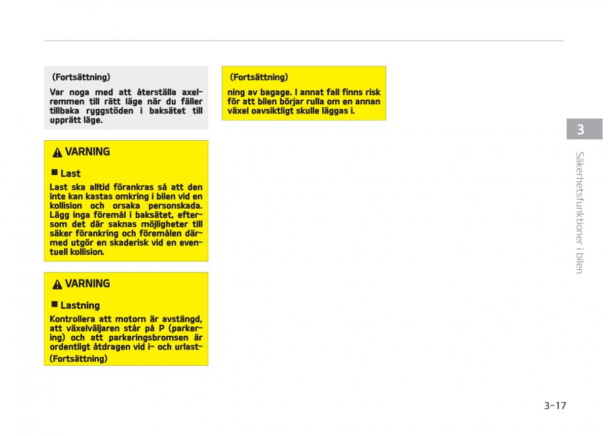 KIA Stinger instruktionsbok / page 37