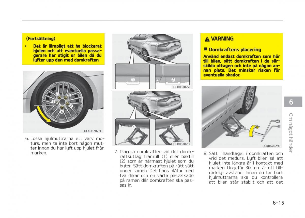 KIA Stinger instruktionsbok / page 385