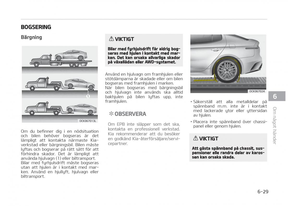 KIA Stinger instruktionsbok / page 399