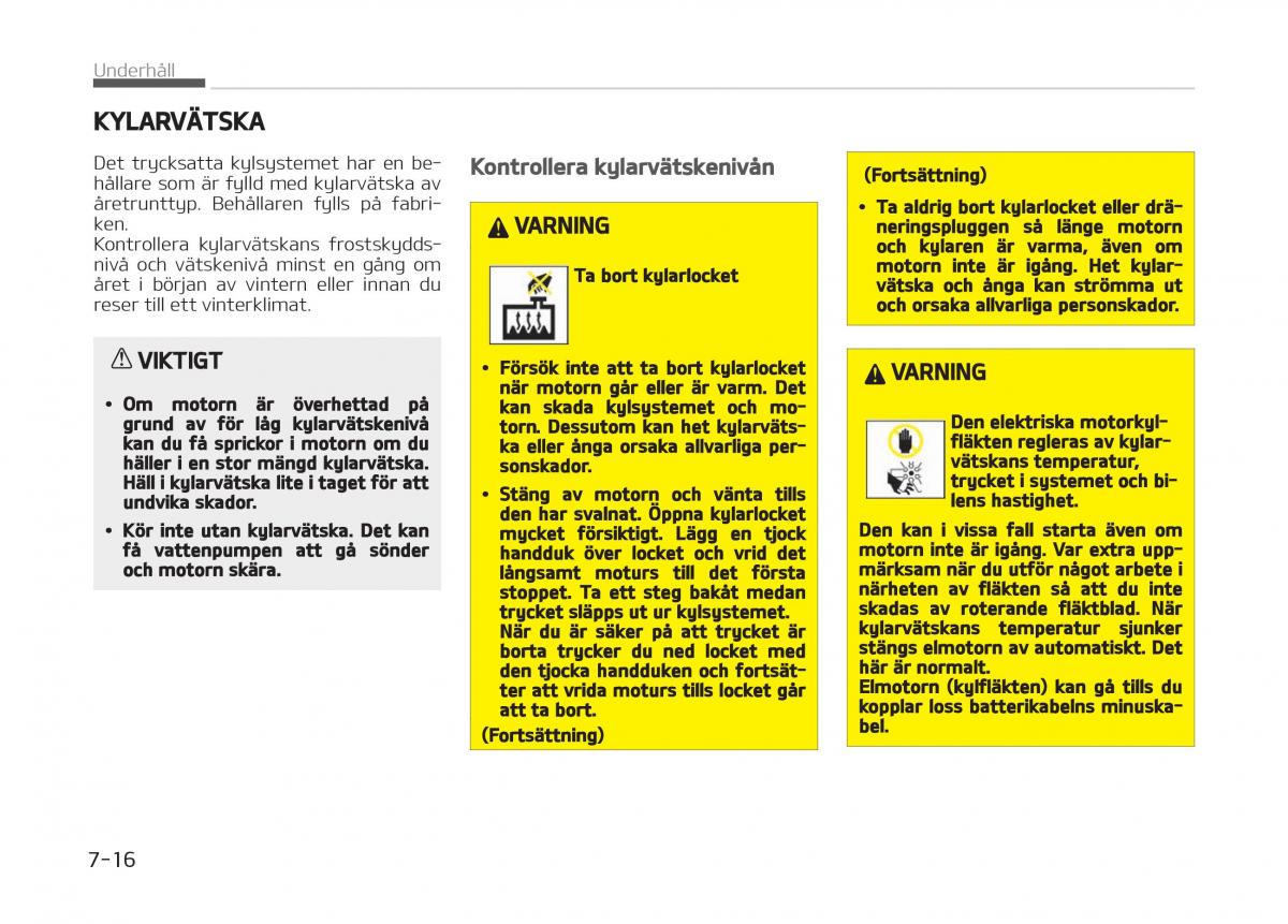 KIA Stinger instruktionsbok / page 420