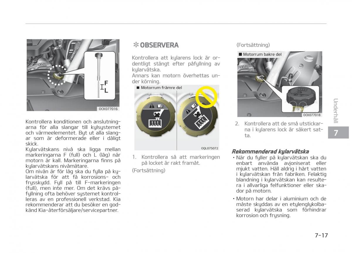 KIA Stinger instruktionsbok / page 421