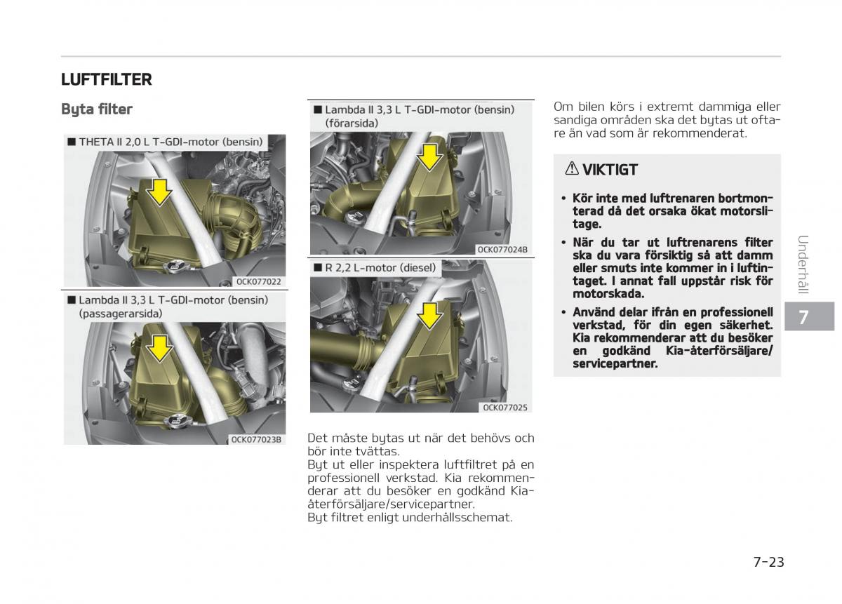 KIA Stinger instruktionsbok / page 427