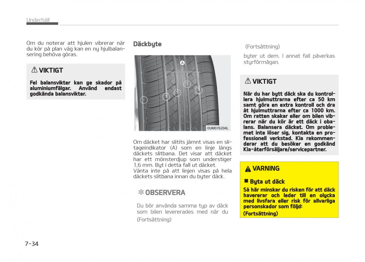 KIA Stinger instruktionsbok / page 438