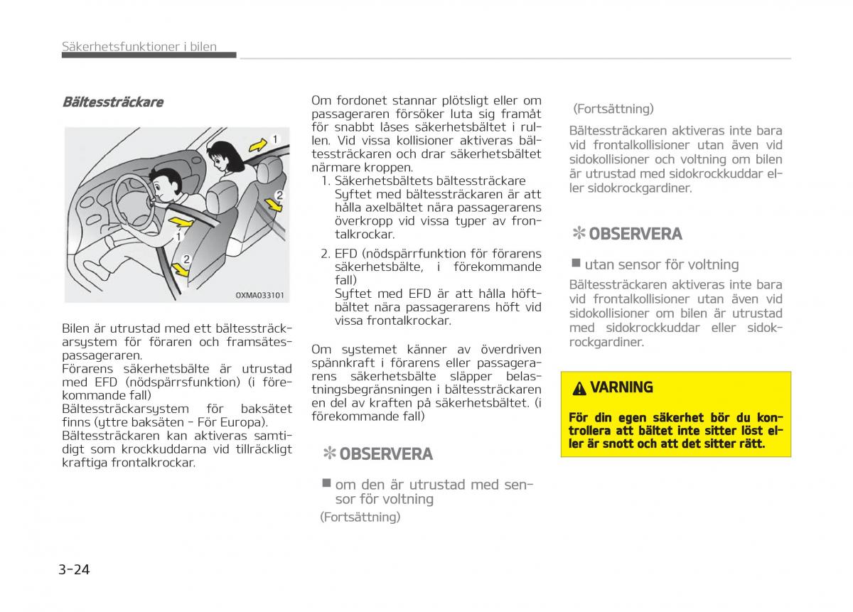 KIA Stinger instruktionsbok / page 44