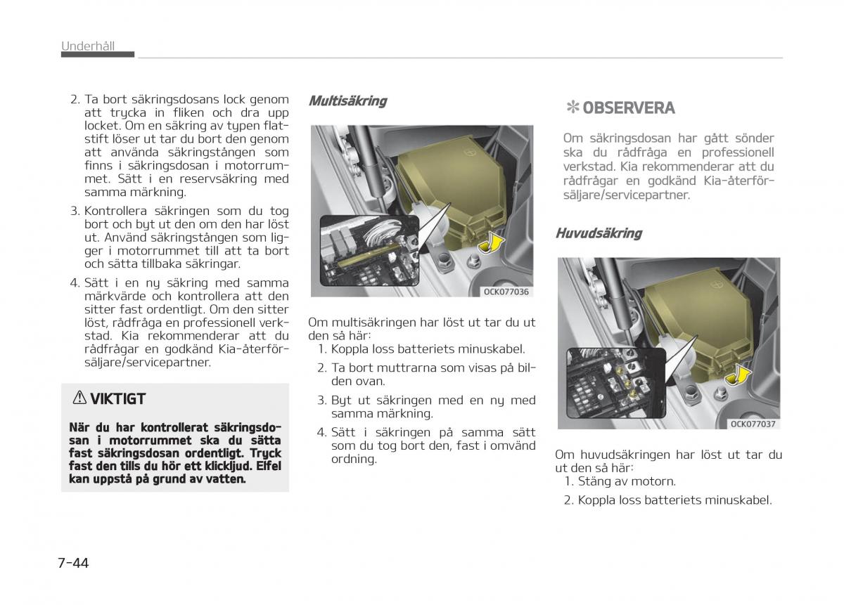 KIA Stinger instruktionsbok / page 448