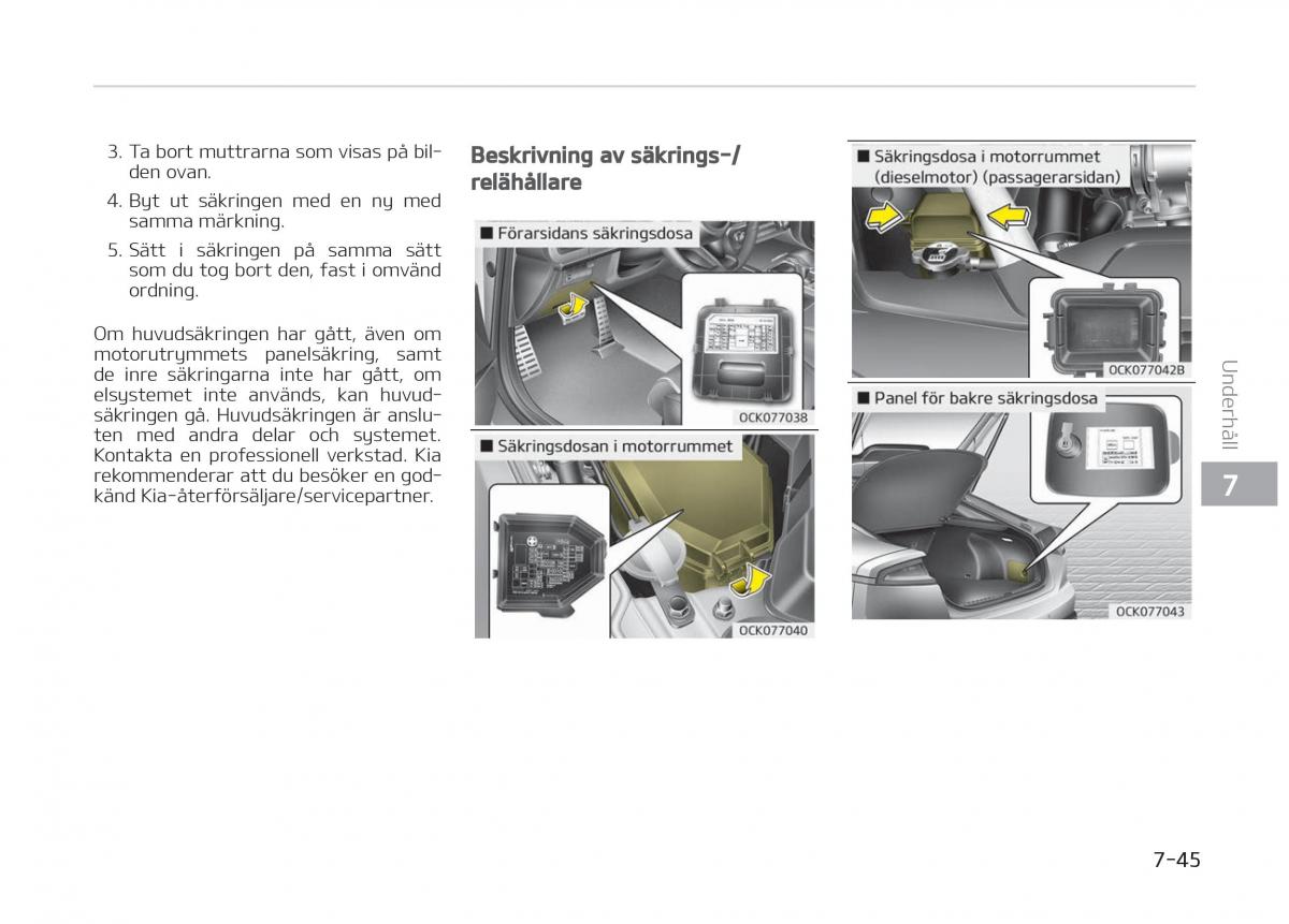 KIA Stinger instruktionsbok / page 449