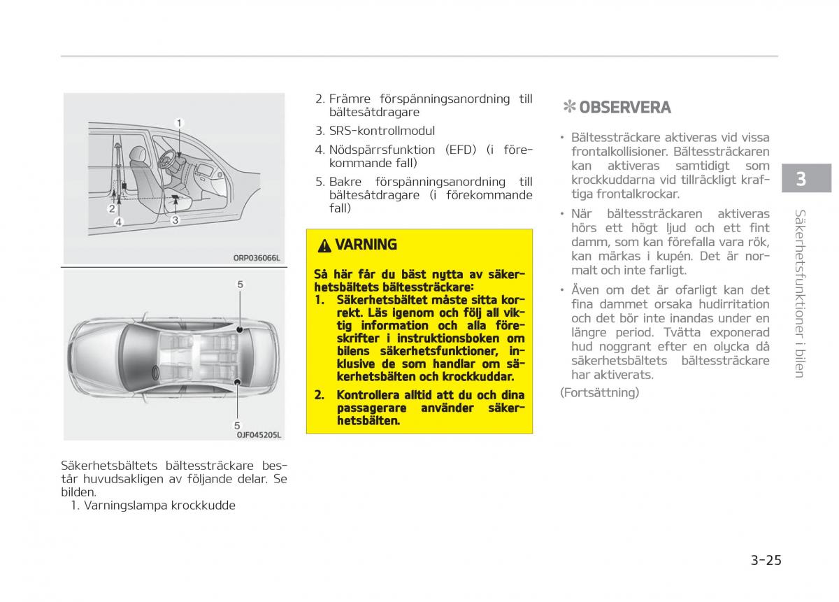 KIA Stinger instruktionsbok / page 45