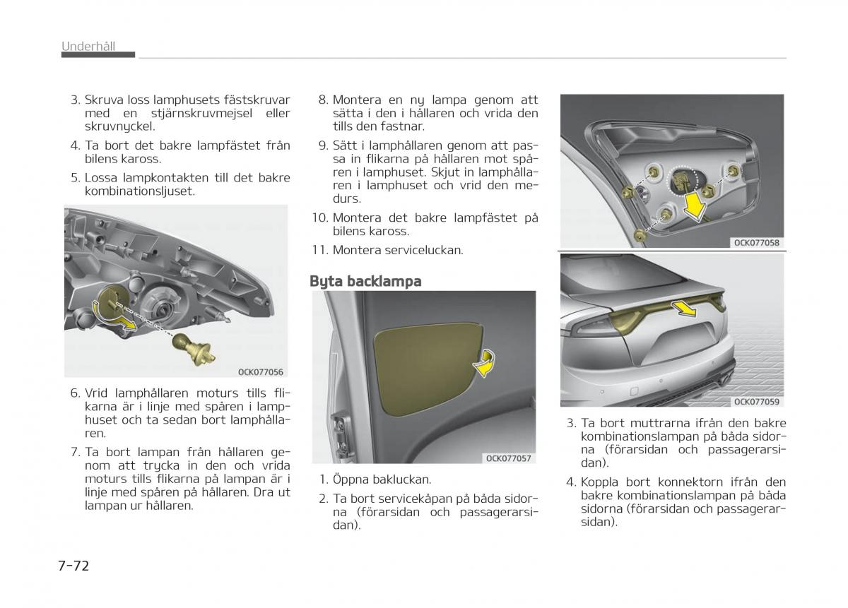 KIA Stinger instruktionsbok / page 476