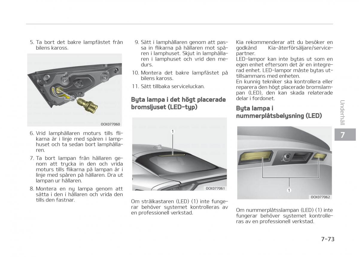 KIA Stinger instruktionsbok / page 477