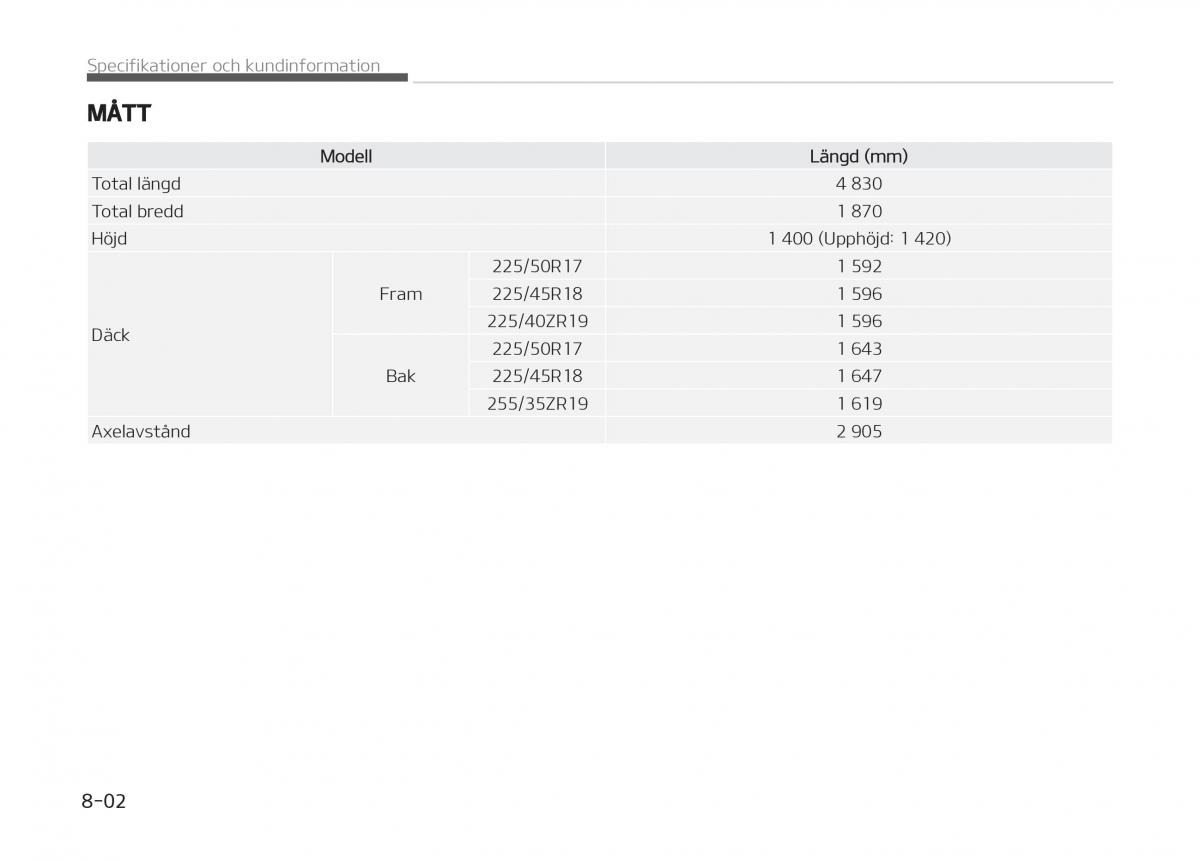 KIA Stinger instruktionsbok / page 498