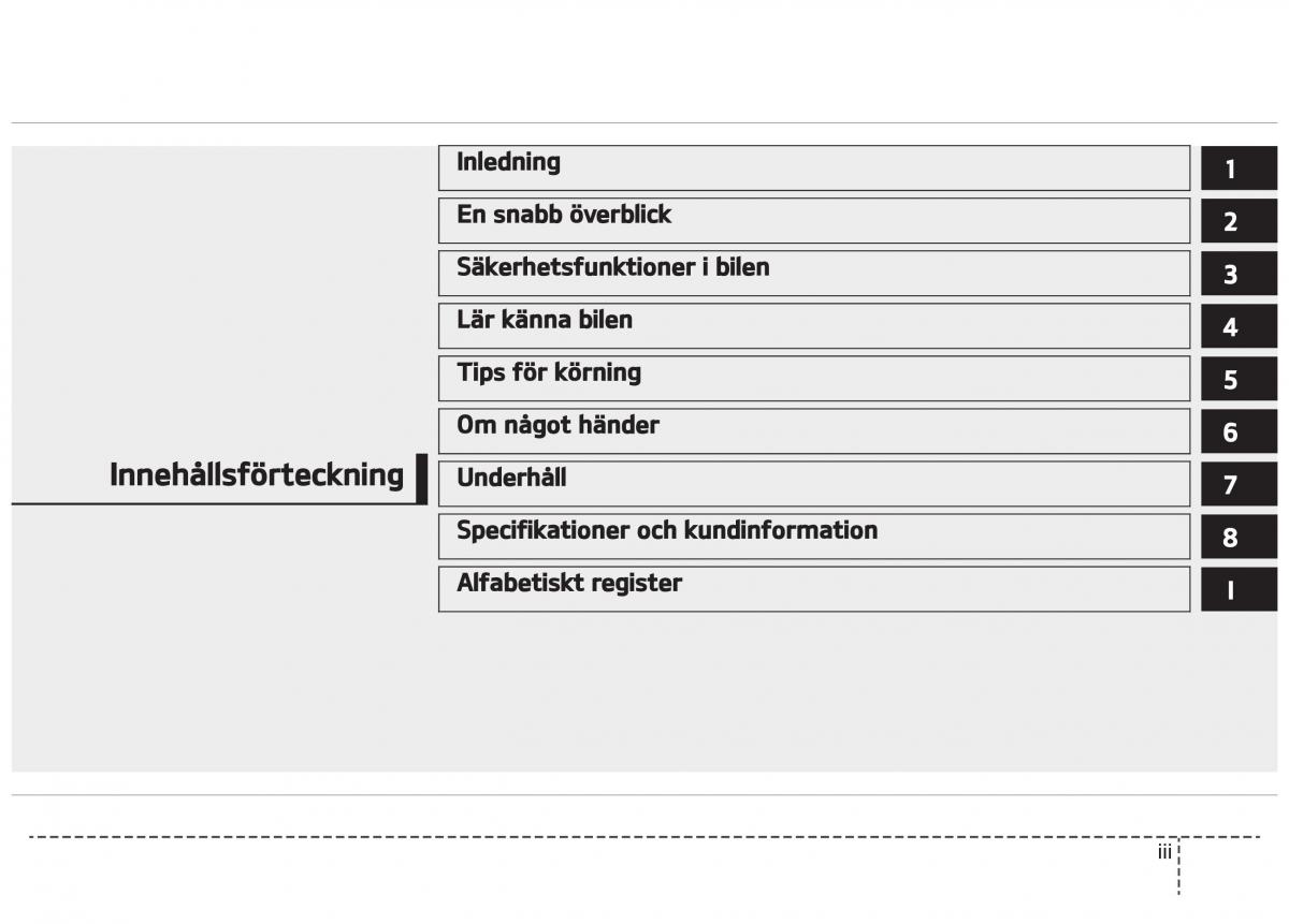 KIA Stinger instruktionsbok / page 5