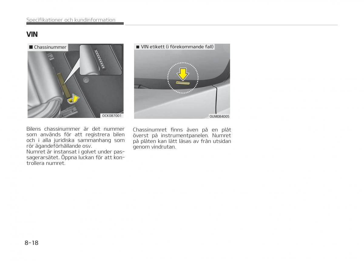 KIA Stinger instruktionsbok / page 514