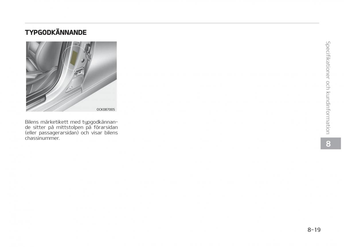 KIA Stinger instruktionsbok / page 515