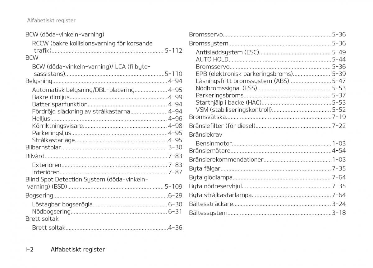 KIA Stinger instruktionsbok / page 522