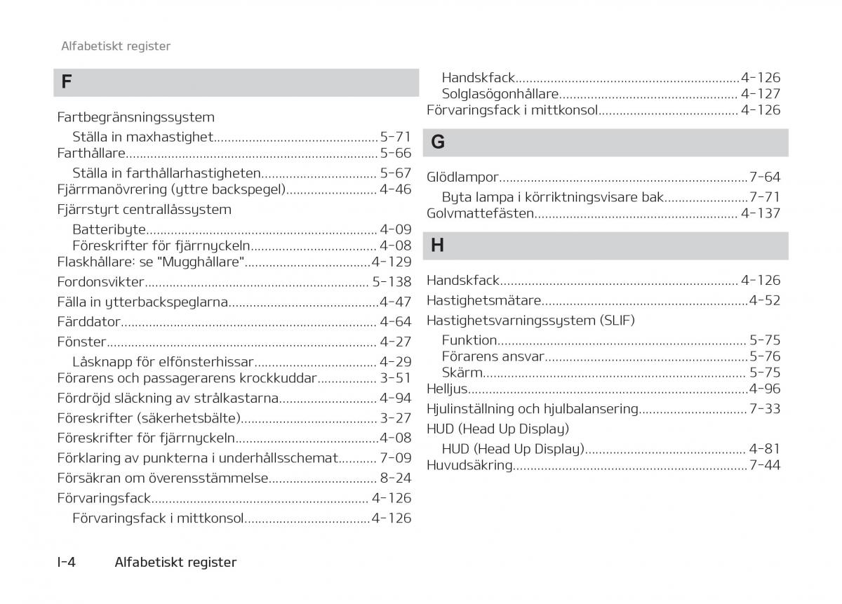 KIA Stinger instruktionsbok / page 524