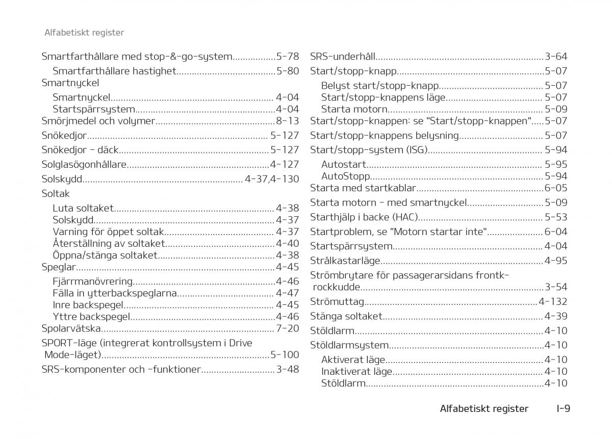 KIA Stinger instruktionsbok / page 529