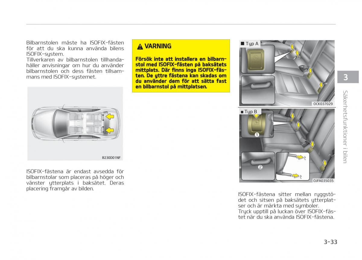 KIA Stinger instruktionsbok / page 53