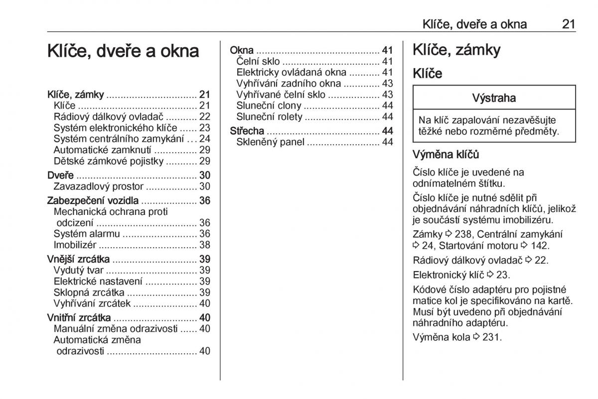 Opel Grandland X navod k obsludze / page 23