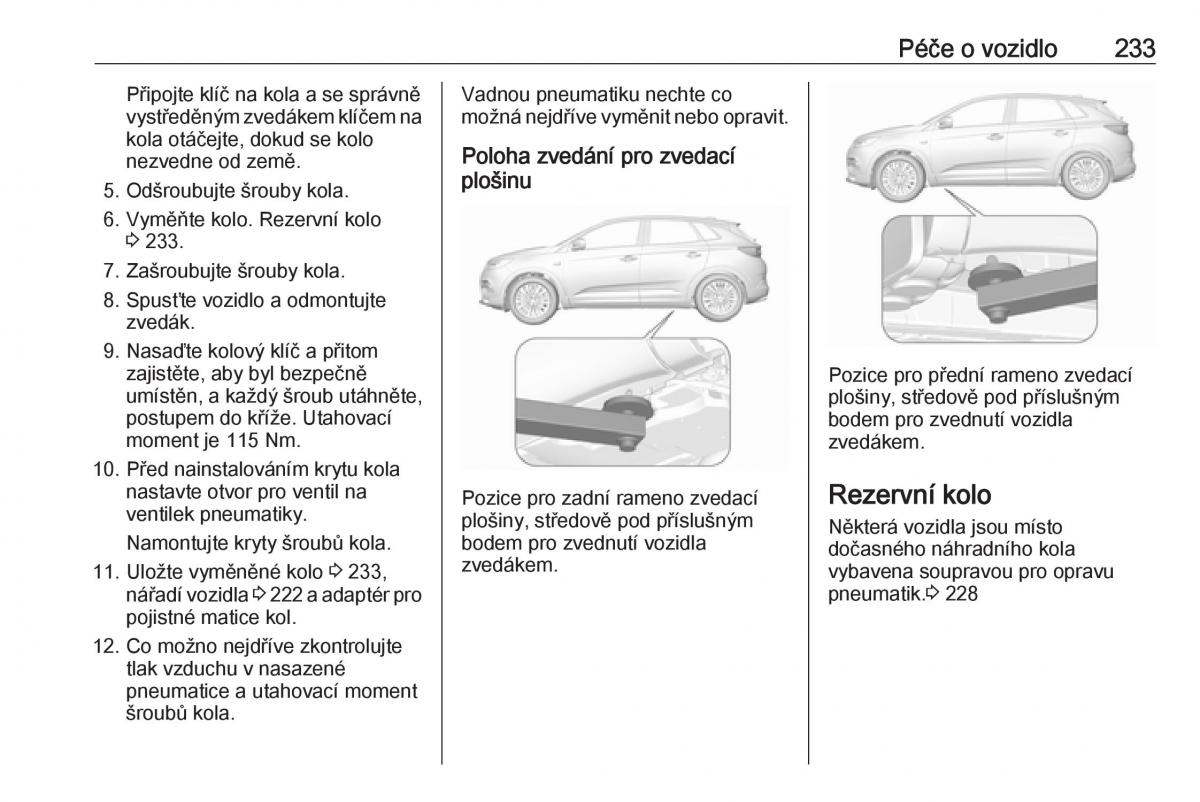 Opel Grandland X navod k obsludze / page 235