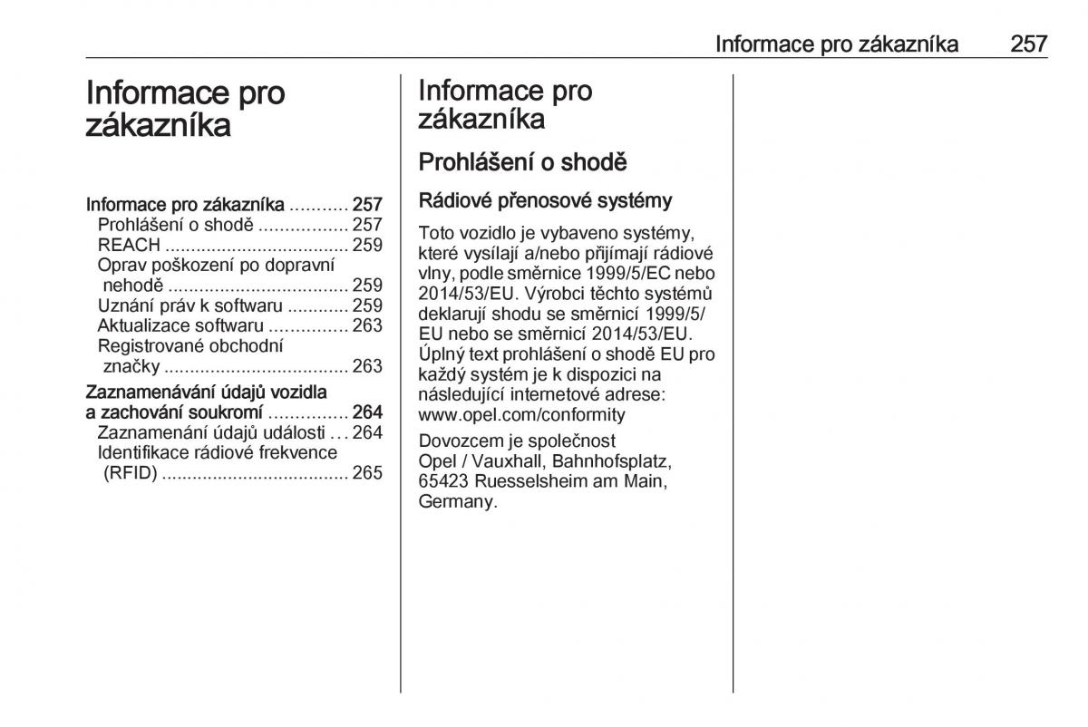 Opel Grandland X navod k obsludze / page 259