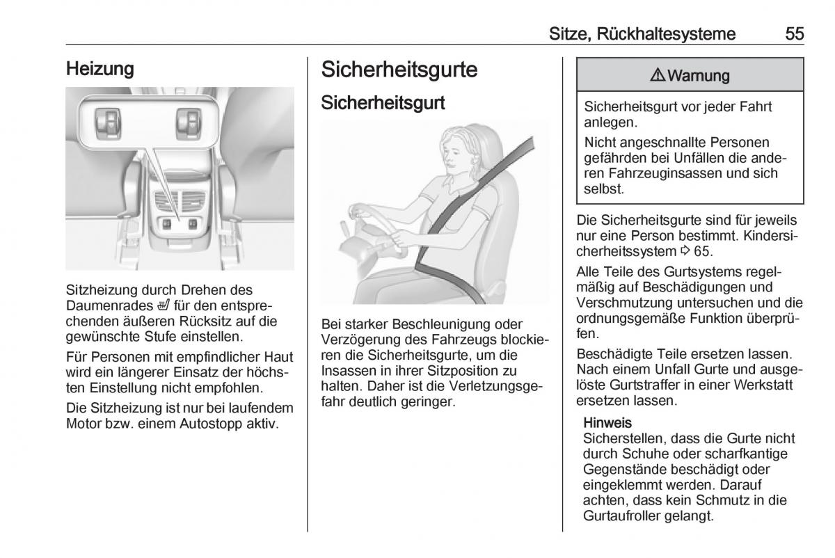 Opel Grandland X Handbuch / page 57