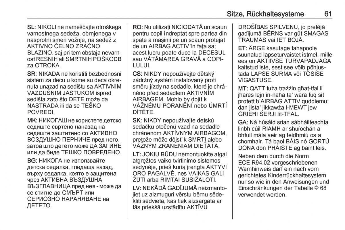 Opel Grandland X Handbuch / page 63