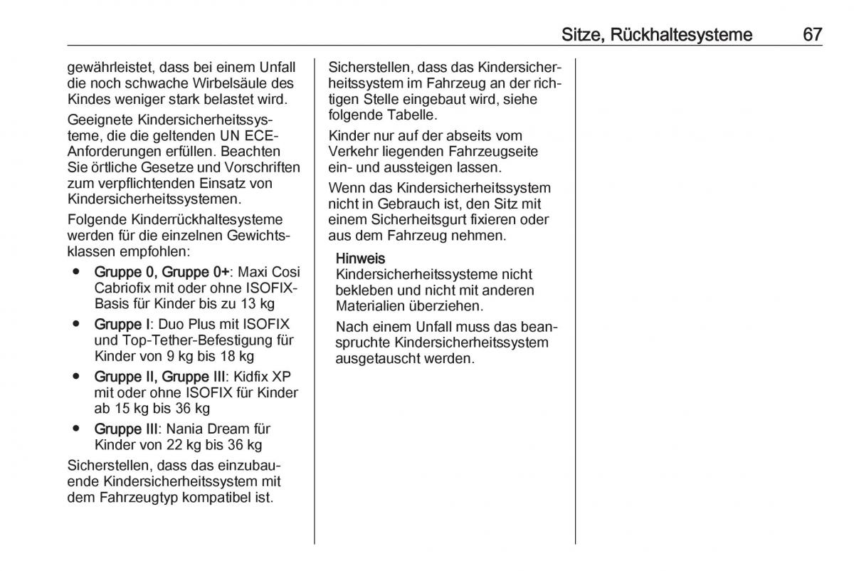 Opel Grandland X Handbuch / page 69