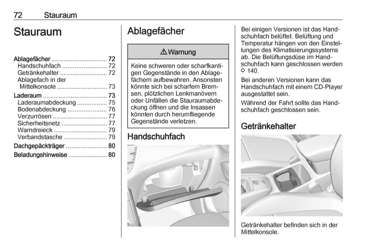 Opel Grandland X Handbuch / page 74