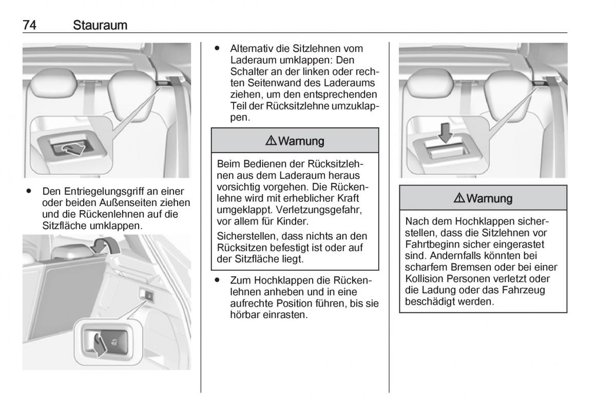 Opel Grandland X Handbuch / page 76