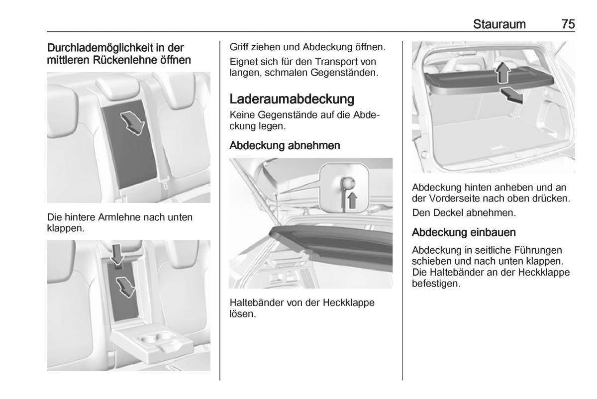 Opel Grandland X Handbuch / page 77