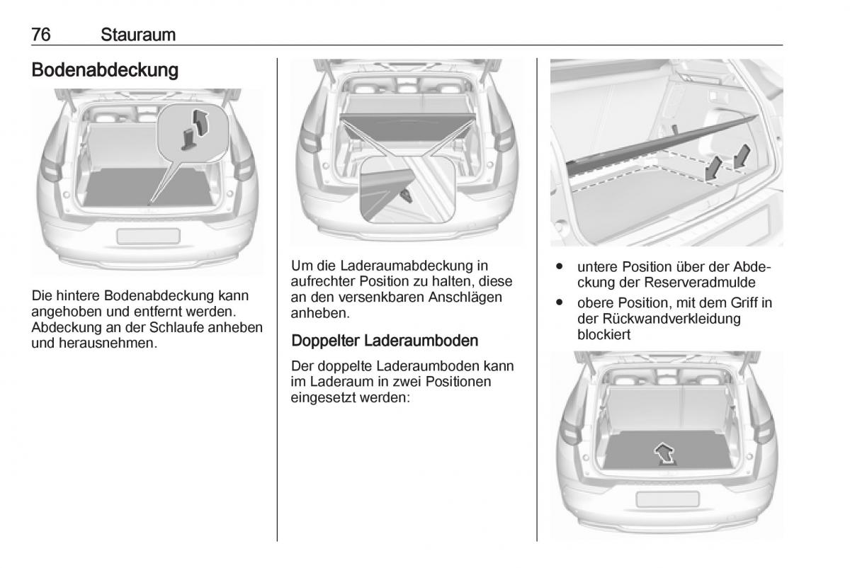 Opel Grandland X Handbuch / page 78