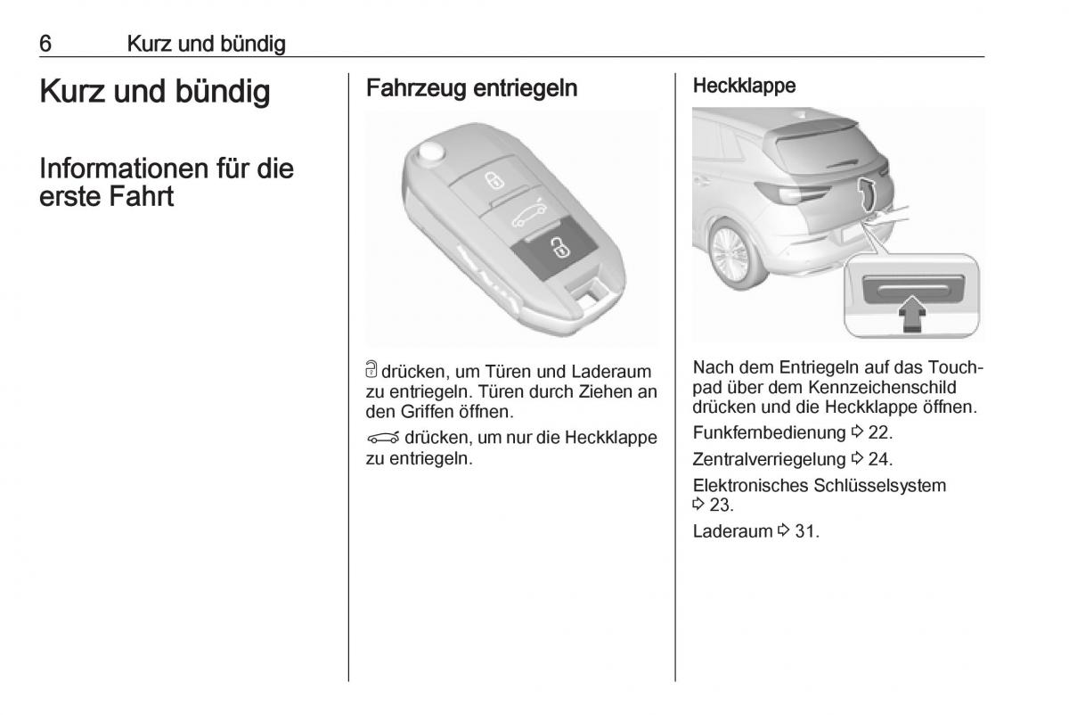 Opel Grandland X Handbuch / page 8