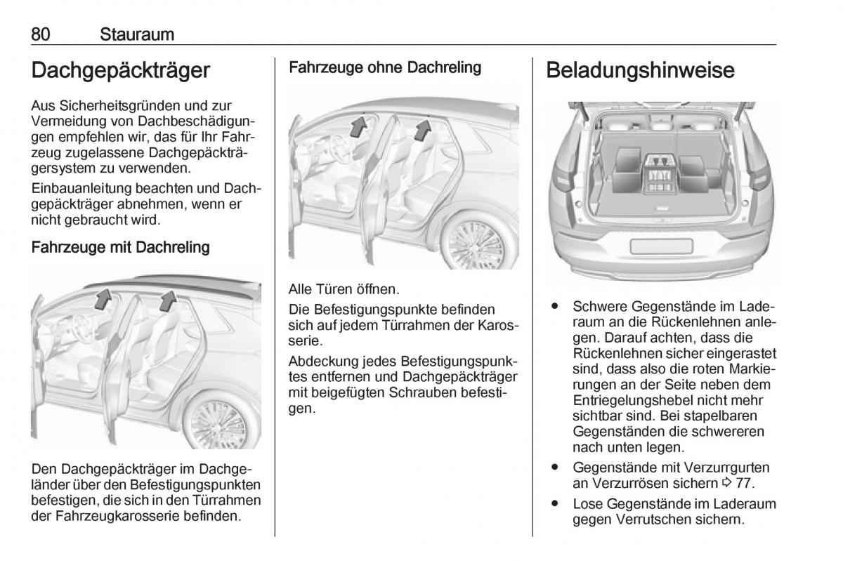 Opel Grandland X Handbuch / page 82