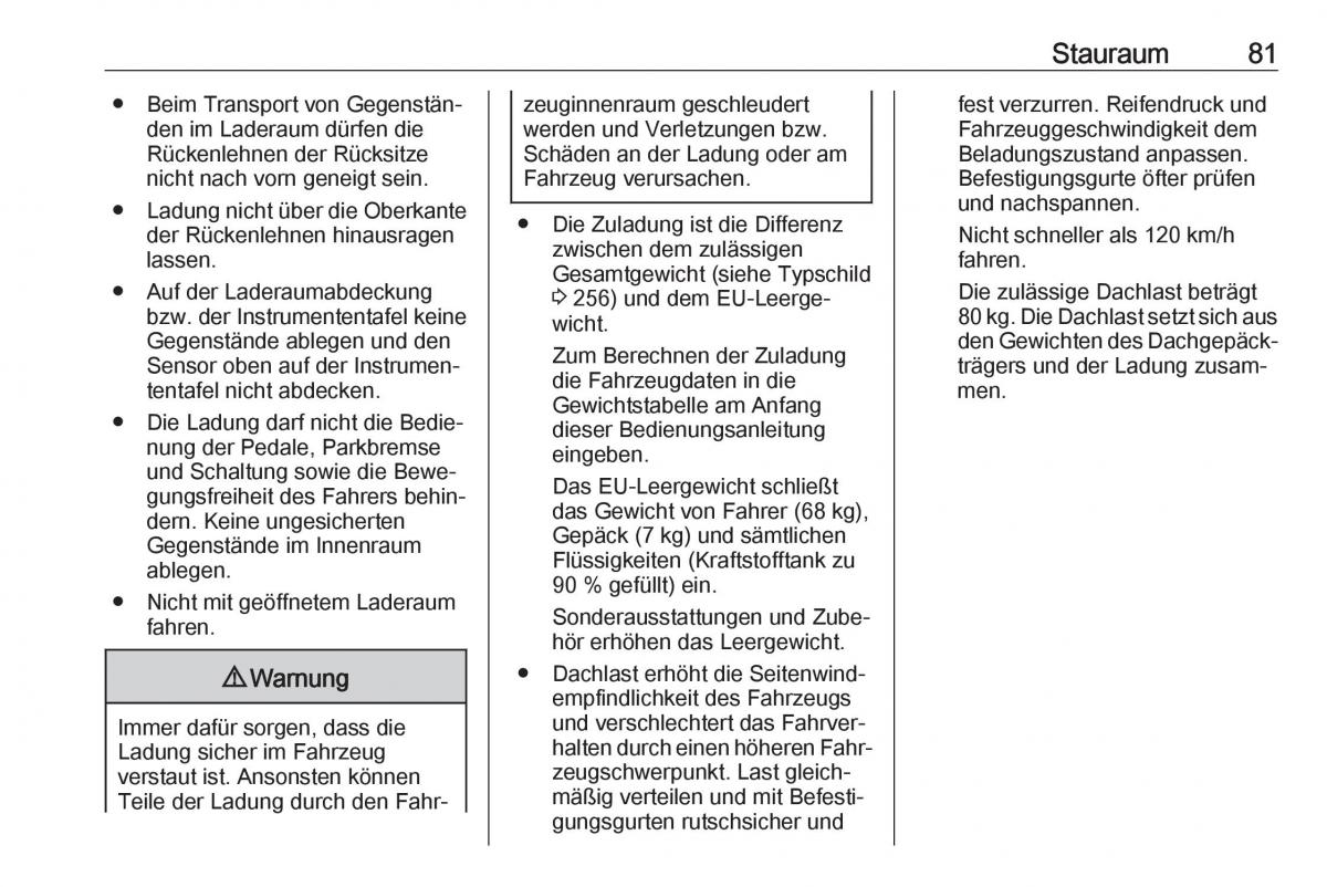 Opel Grandland X Handbuch / page 83