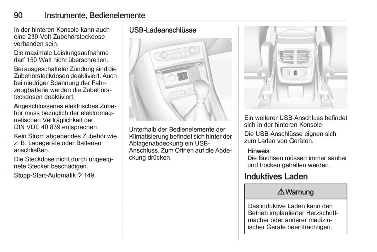 Opel Grandland X Handbuch / page 92