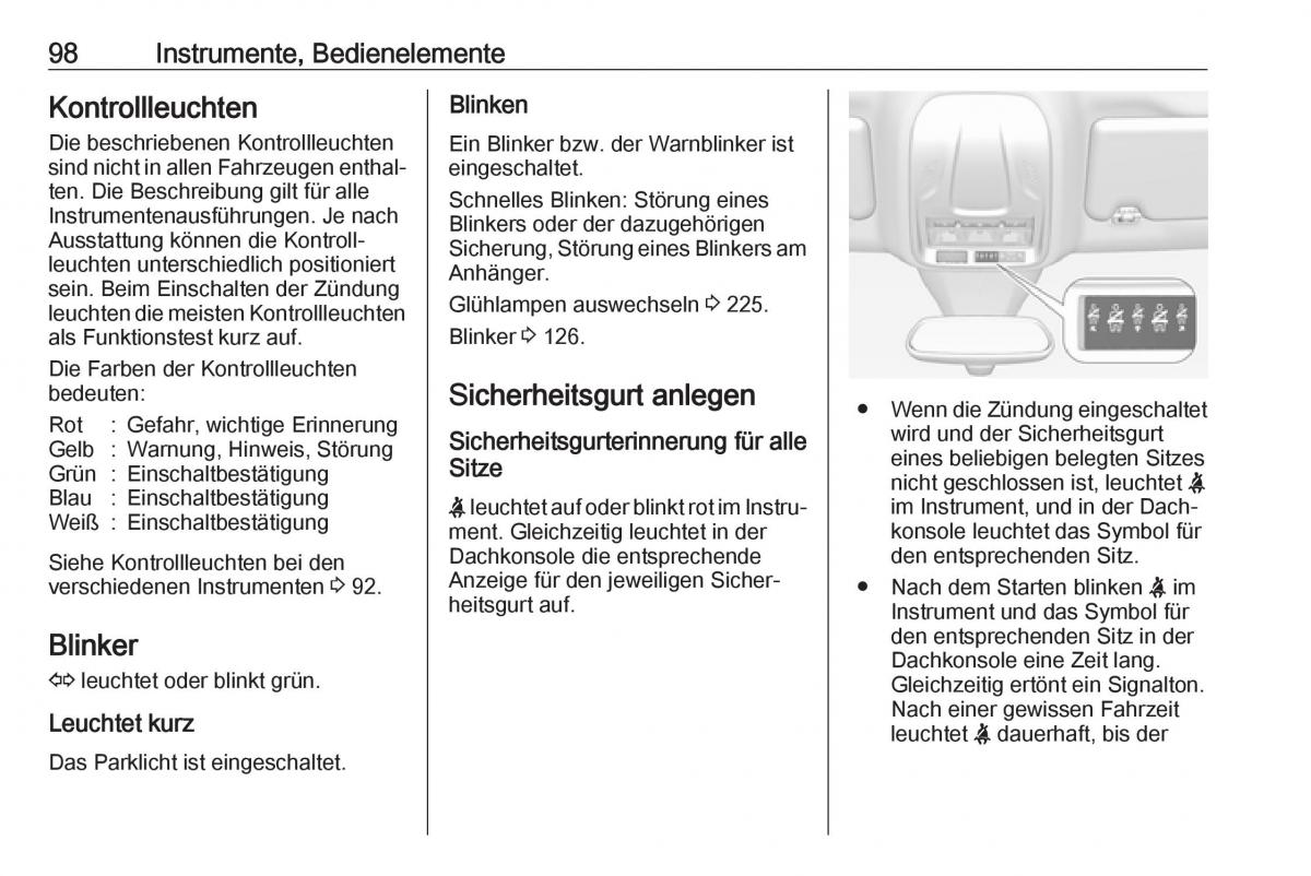 Opel Grandland X Handbuch / page 100