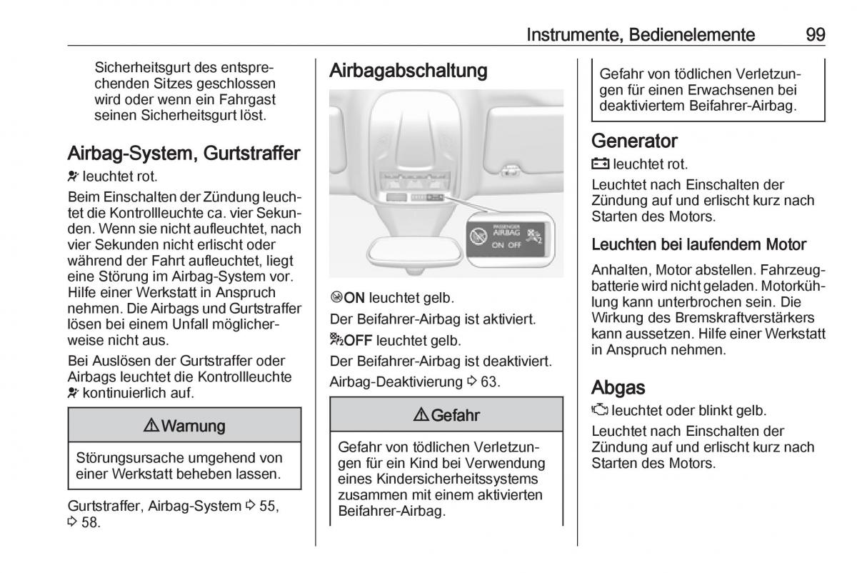 Opel Grandland X Handbuch / page 101