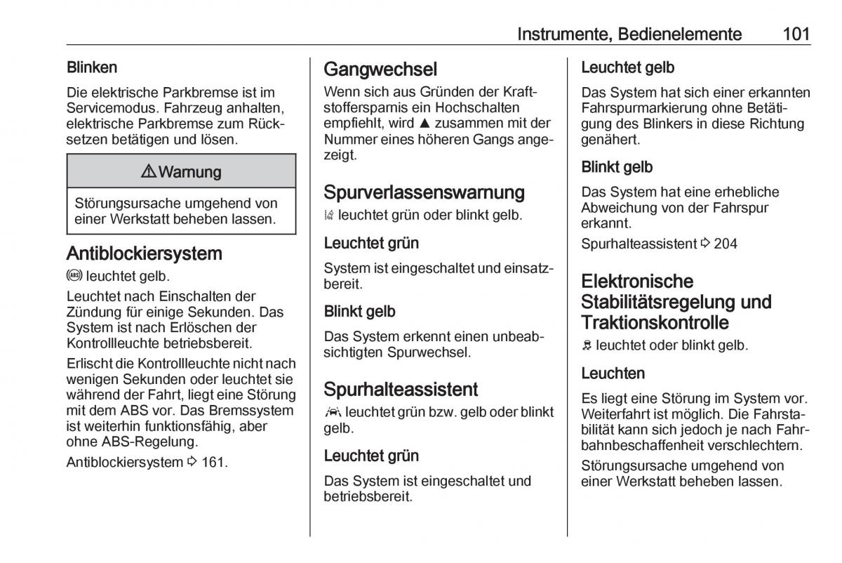 Opel Grandland X Handbuch / page 103