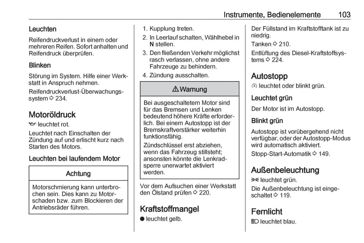 Opel Grandland X Handbuch / page 105