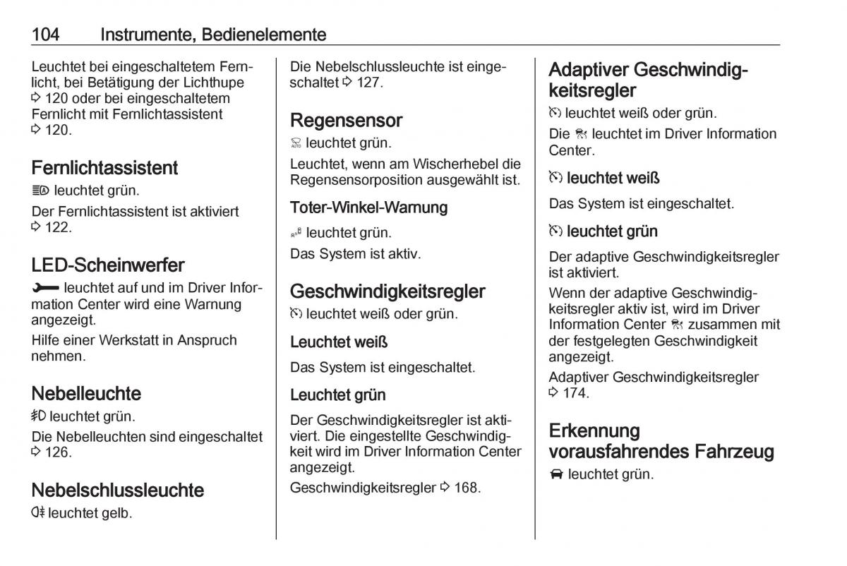 Opel Grandland X Handbuch / page 106