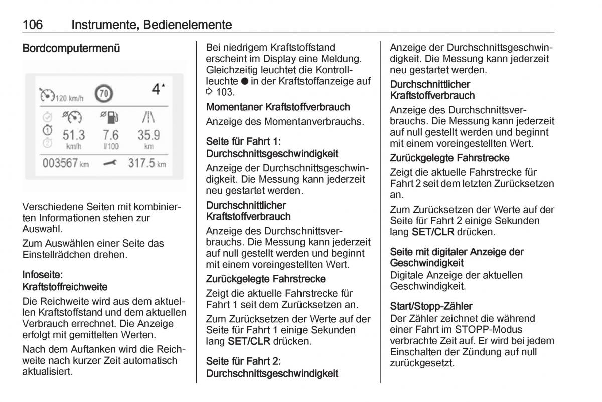 Opel Grandland X Handbuch / page 108