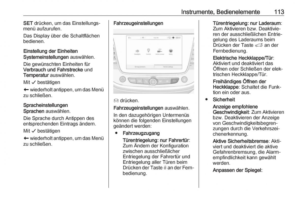 Opel Grandland X Handbuch / page 115