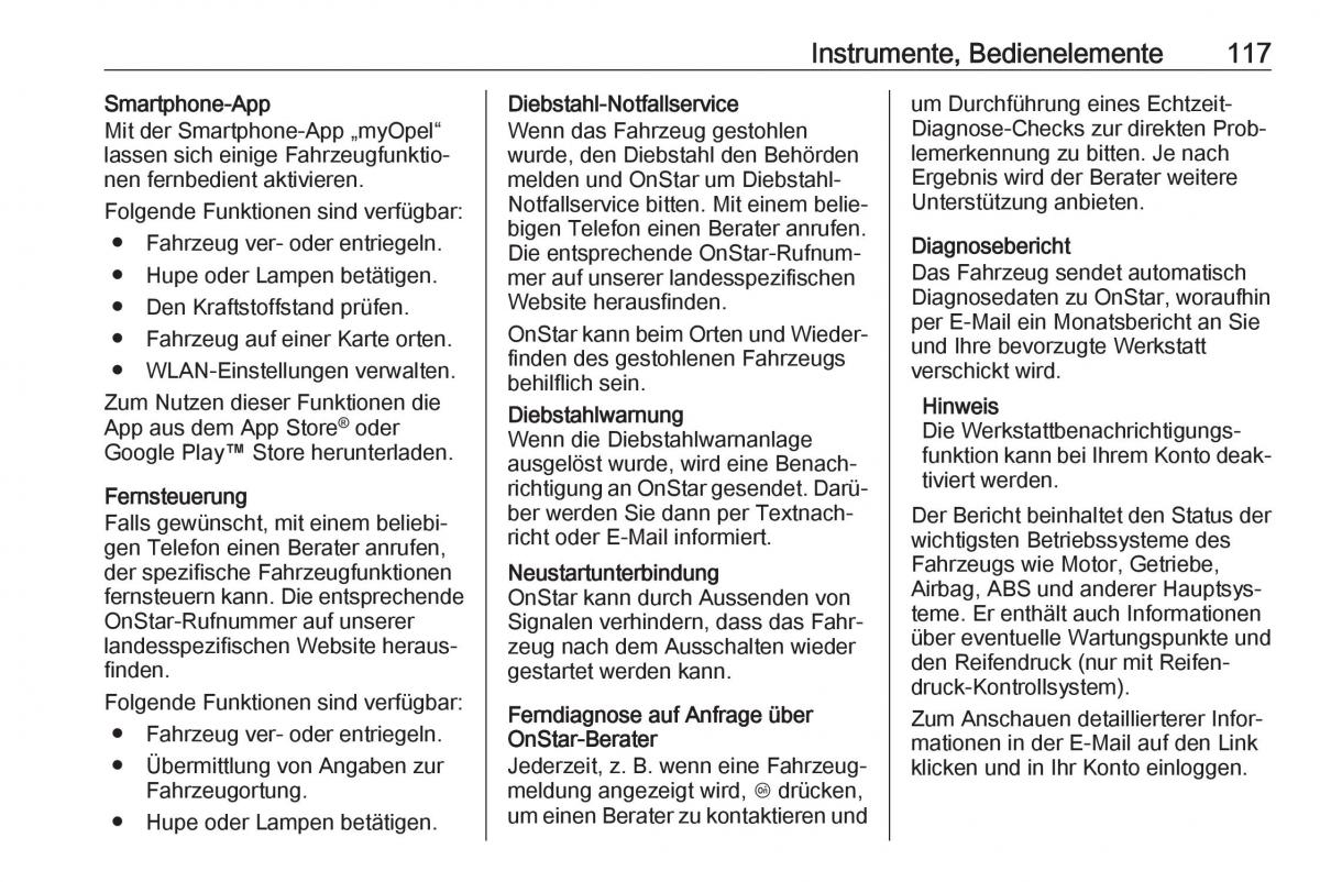 Opel Grandland X Handbuch / page 119