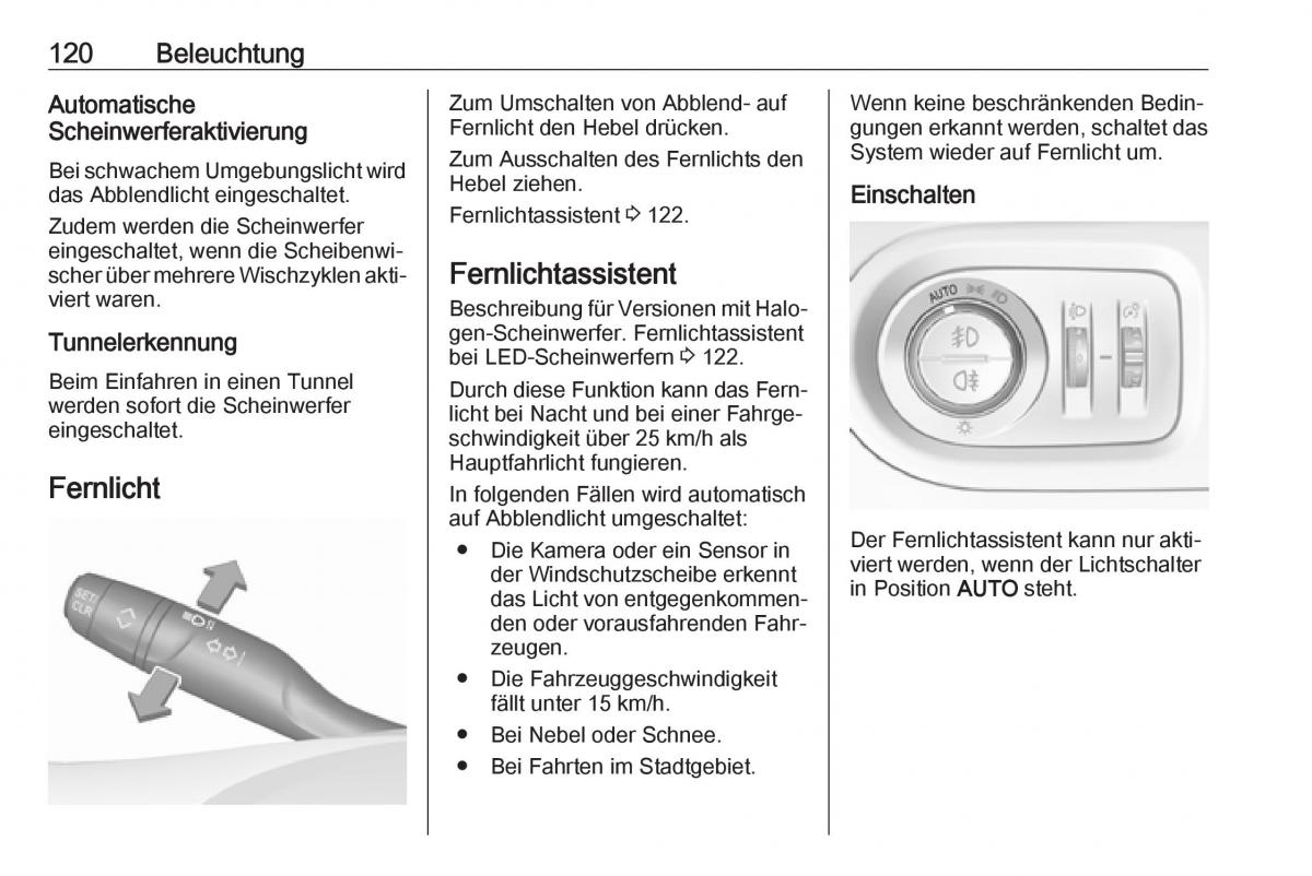 Opel Grandland X Handbuch / page 122