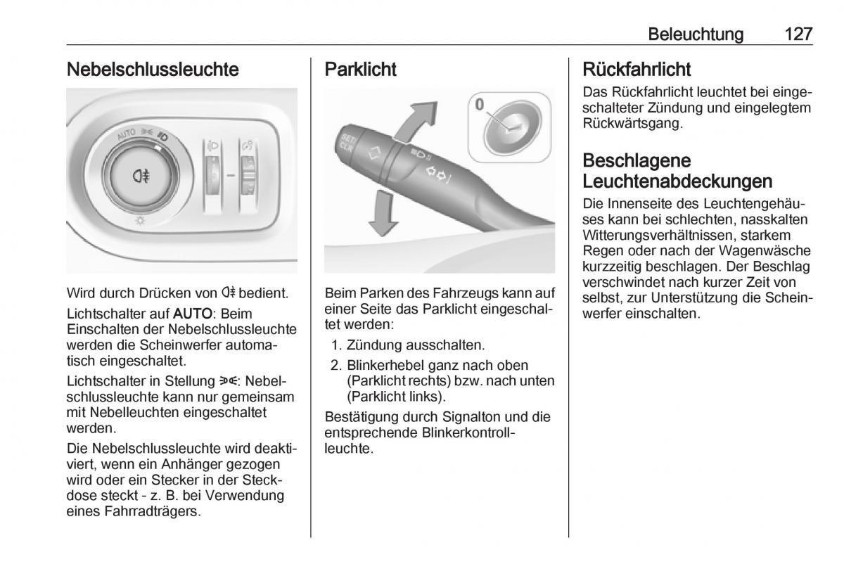 Opel Grandland X Handbuch / page 129