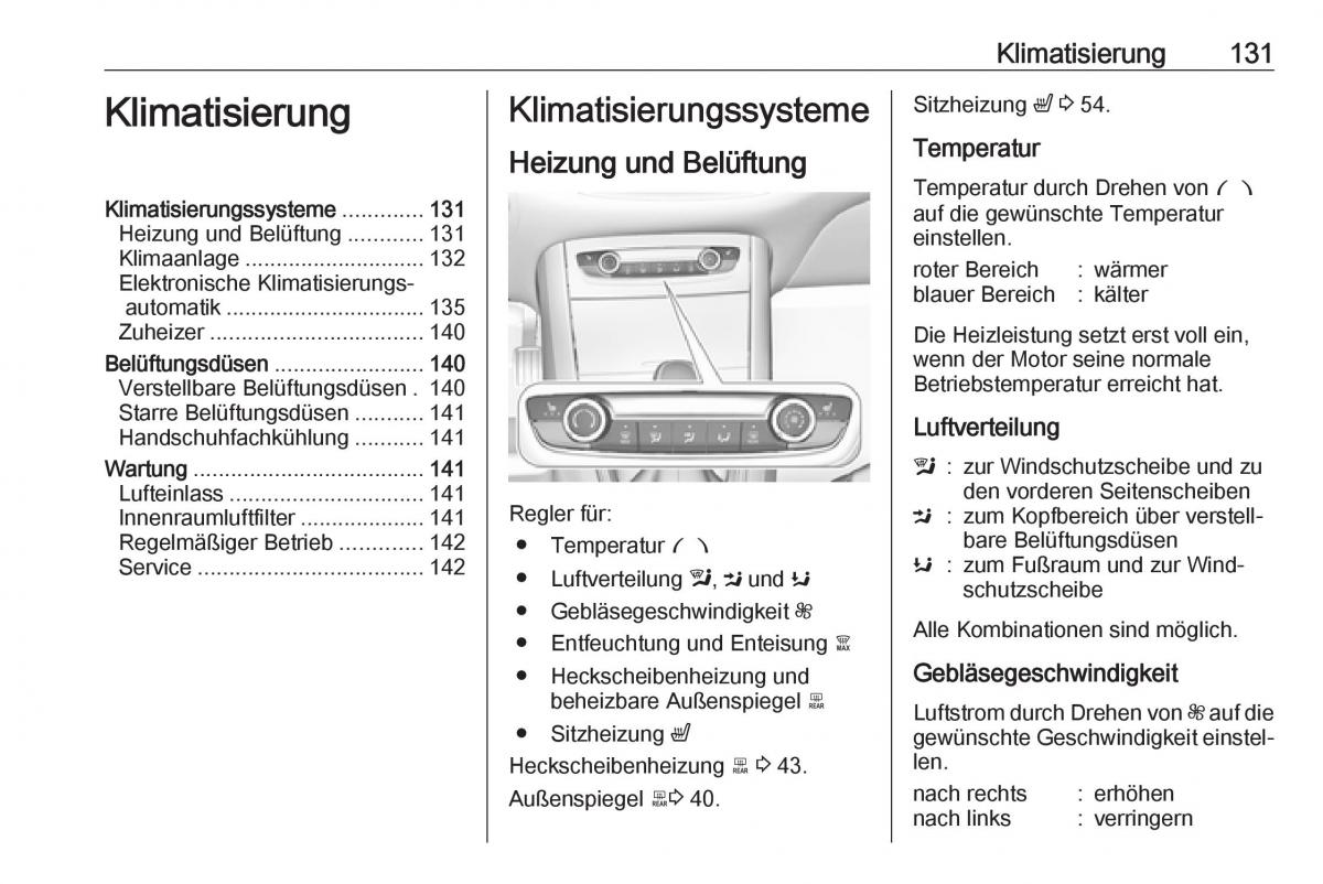 Opel Grandland X Handbuch / page 133